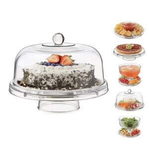 Glass Cake Dome multi use Serving Dish. Excellent Condition!
